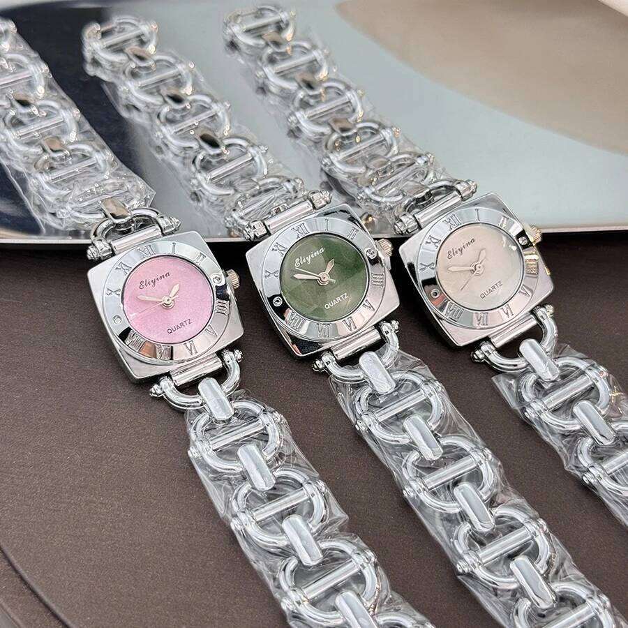 New women's cross-border best-selling hot with high appearance level, square Roman numerals, skeleton design H260228