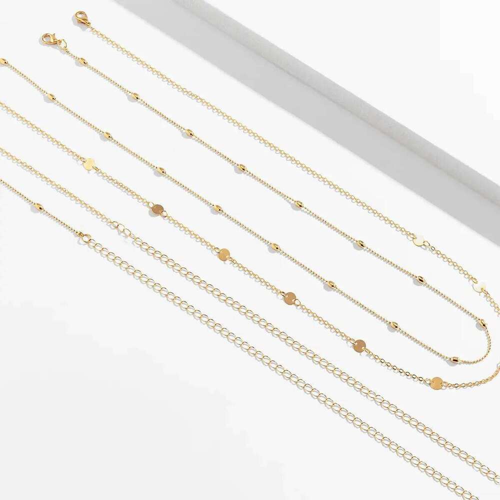 2Pcs/Set Boho Vintage Beads Waist Belly for Women Beach Summer Bikini Simple Sequin Belt Chain Body Jewelry Accessories H260228