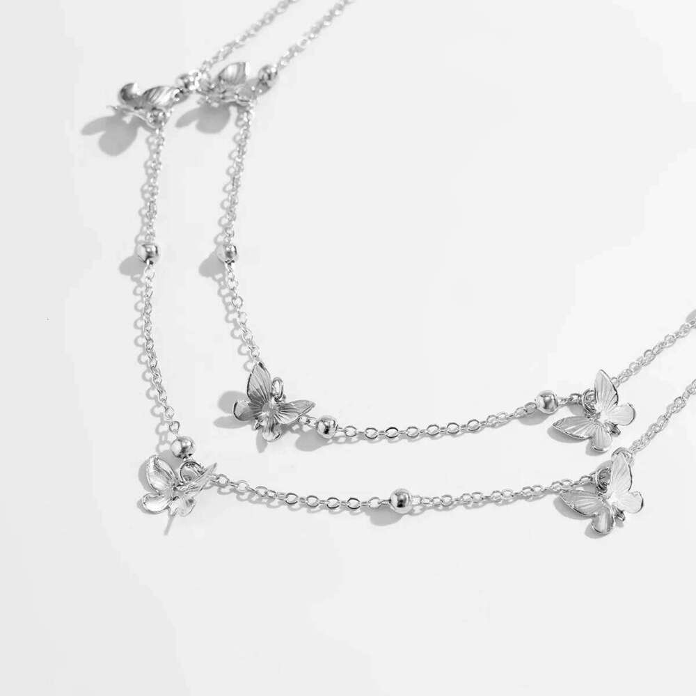 Boho Cute Butterfly Tassel Pendant Waist 2025 Simple Gold Color Metal Bead Body Chain Girl Fashion Jewelry H260228