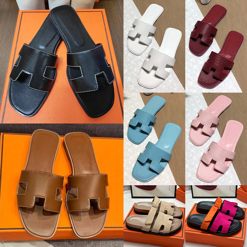 Free shipping with box slippers designer slides men women luxury sandals sliders brown black white pink slide claquette luxe sandal mens womens slipper shoes