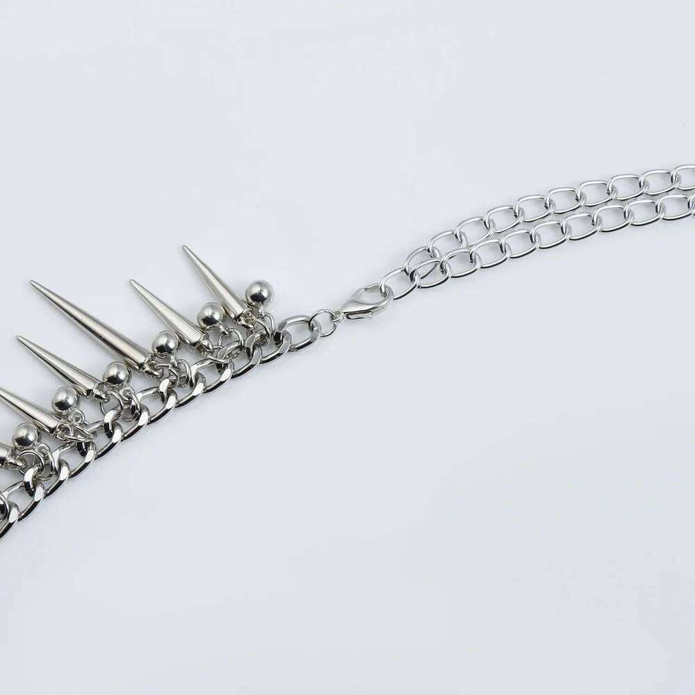Cross Border Jewelry Personalized Punk Spike Rivet Pendant Waist Fashion Minimalist Versatile Body Chain Belt H260228