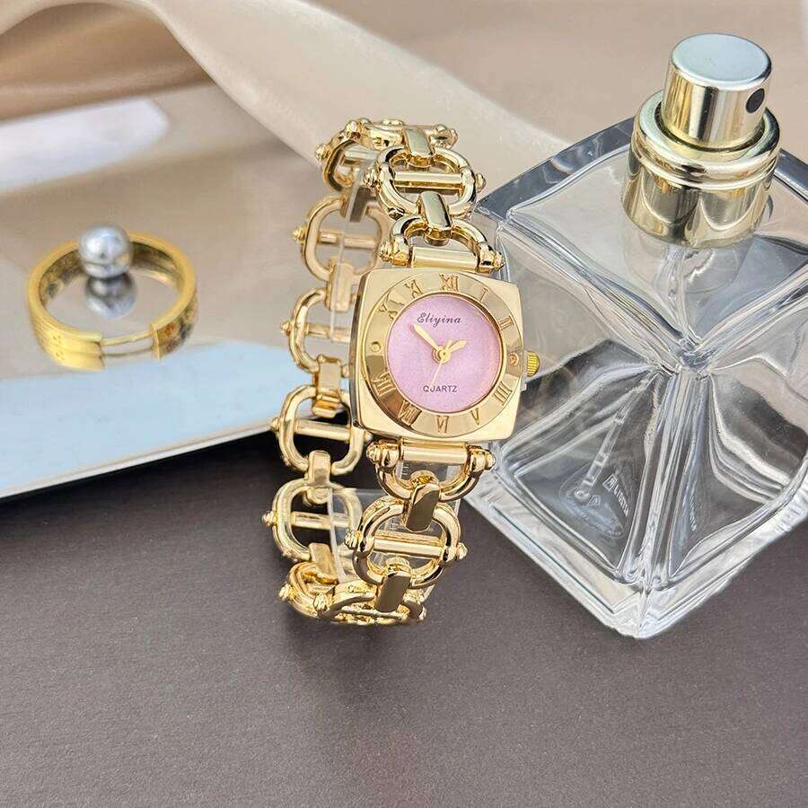 Elegant Square Women Quartz Fashion Band Ladies Wristes Reloj Mujer Girls Clock Gift H260228