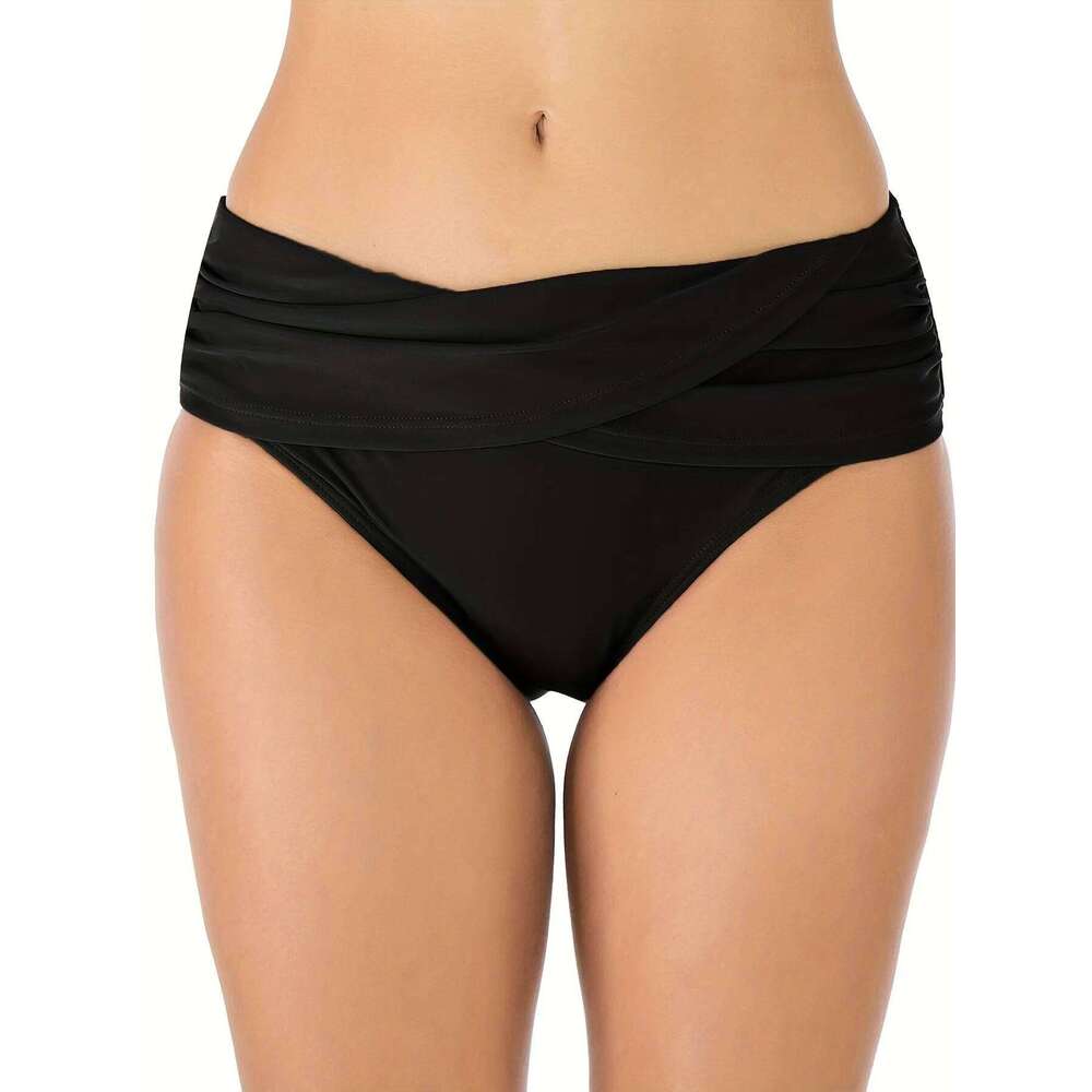 Women's two-piece solid color triangle bikini swimsuit Z260301