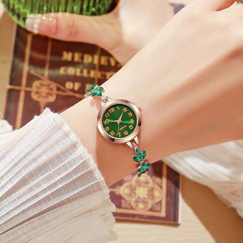 Elegant Arabic Dial Women es Rhinestone Strap Ladies Quartz Reloj Mujer Girls Clock GiftWithout Box H260228