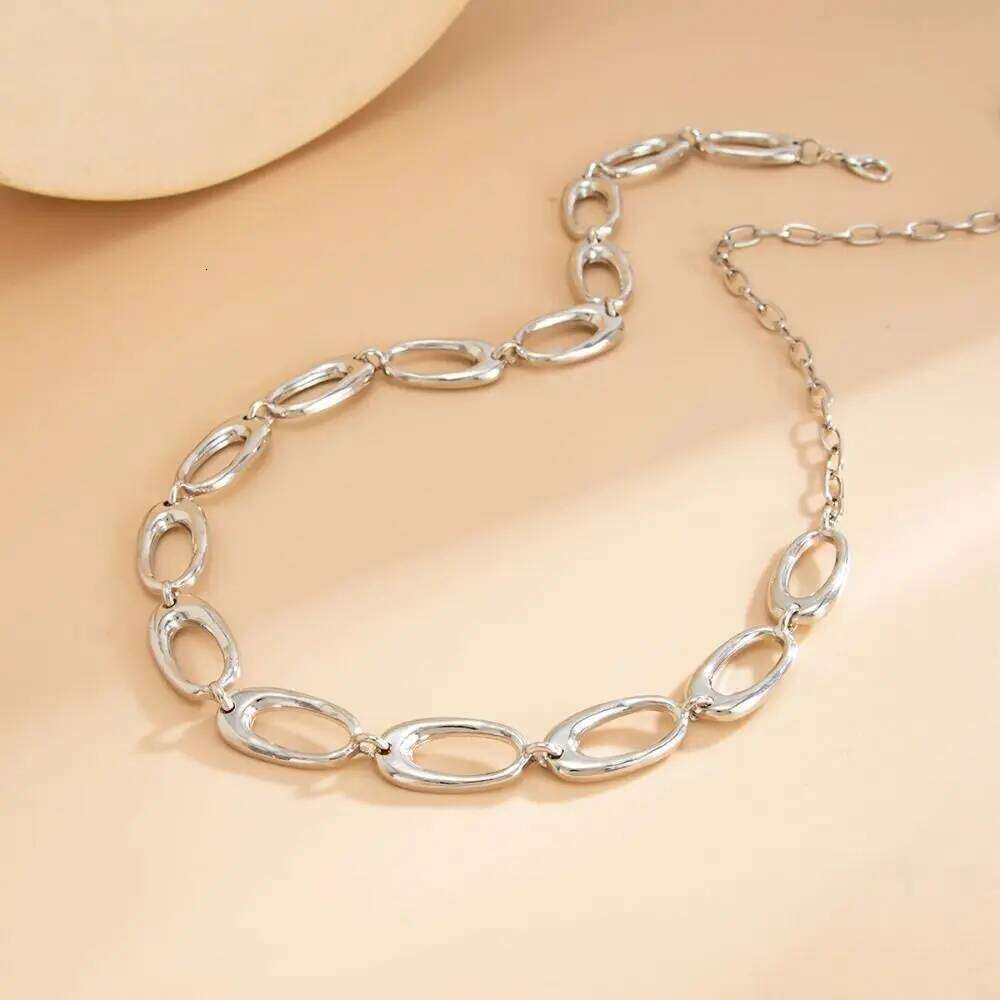 Hollow Out Metal Circular Ring Waist Minimalist Adjustable Bohemian All-match Body Jewelry Oval Belly Chain H260228