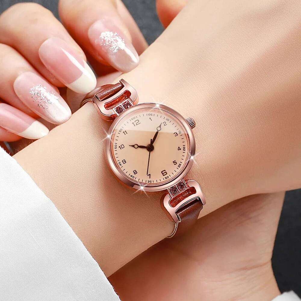 Fashion Small Arabic Dial Women Quartz Ladies Ultra-thin Leather Strap Wristes Reloj Mujer Without Box H260228