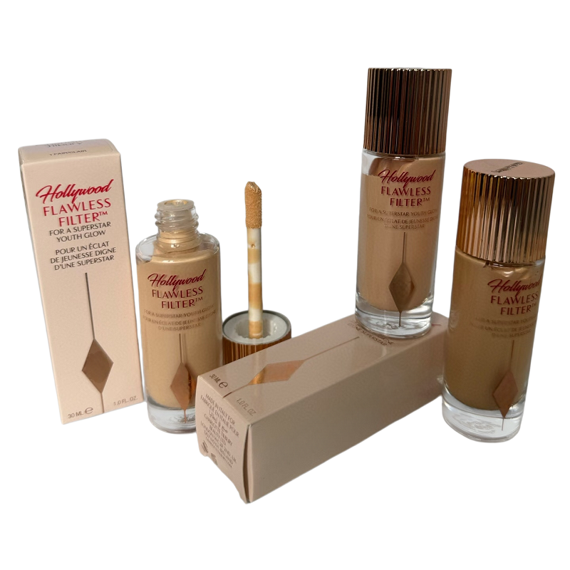 Hollywood Flawless Filter Shade 1 Fair 30ml Youth Glow Foundation Highlighter Hybrid Buildable Coverage Hydrating Vegan Cruelty Free