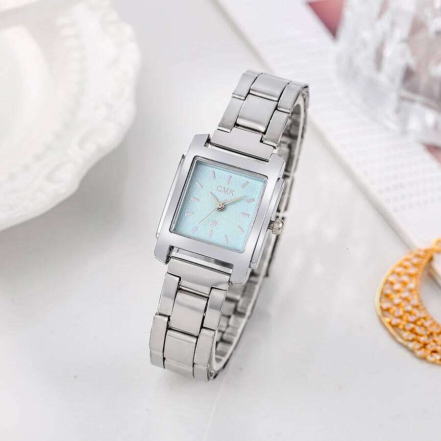 Fashion Light Quartz Alloy Steel Band Square Dial, Suitable for Women's Daily Wear, Christmas Gift H260228