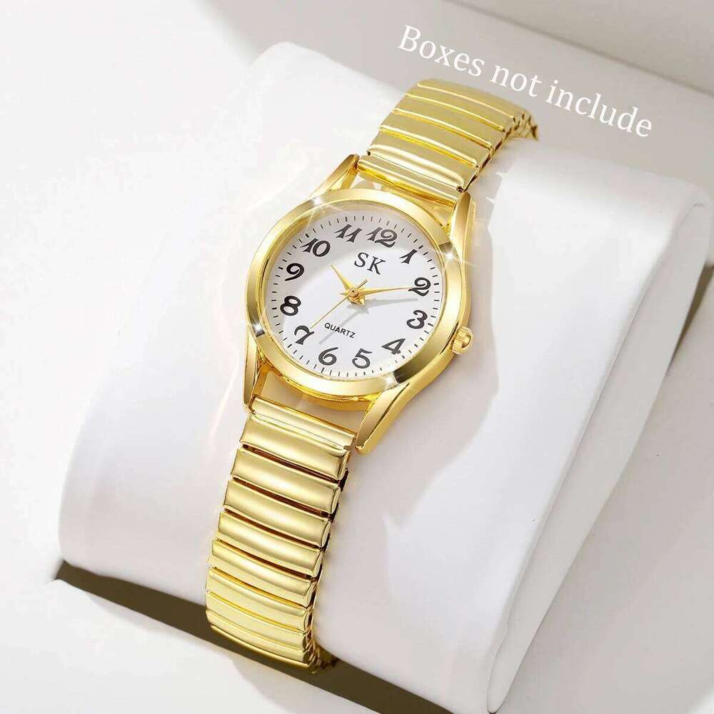 Elegant Small Dial Women es Fashion Elastic Strap Quartz Reloj MujerWithout Box H260228