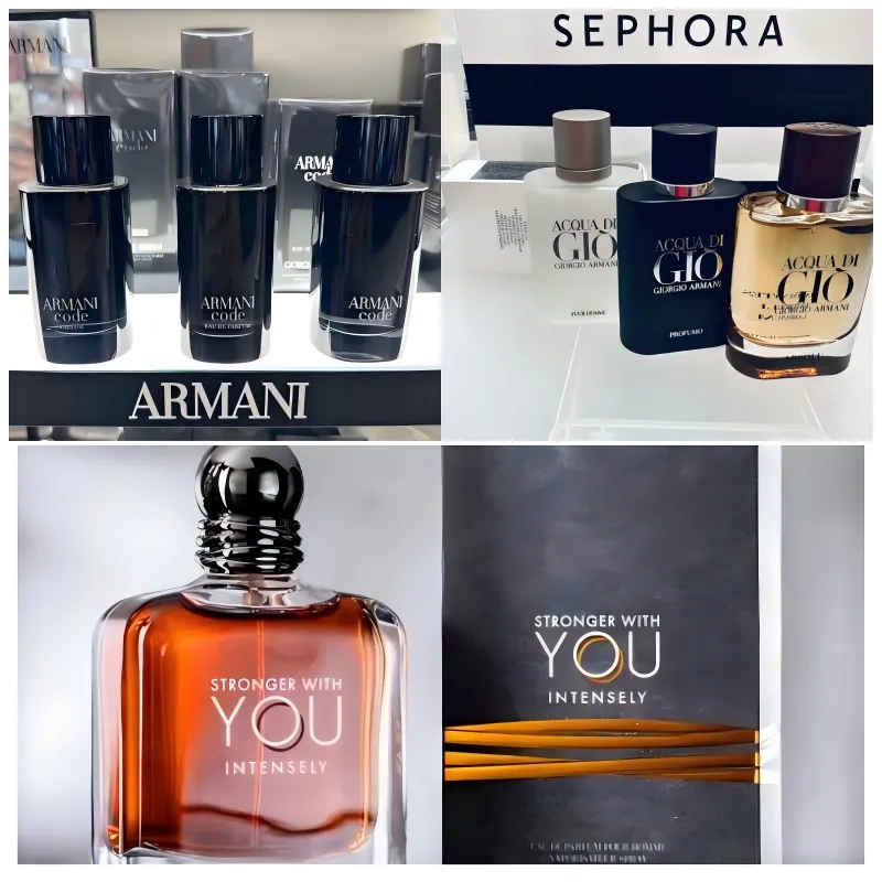 Designer Code EAU DE TOILETTE Stronger With You Luxury Brand Men's perfume GIO perfume Cologne perfume 100ml -125ml Smell Men's perfume Fast