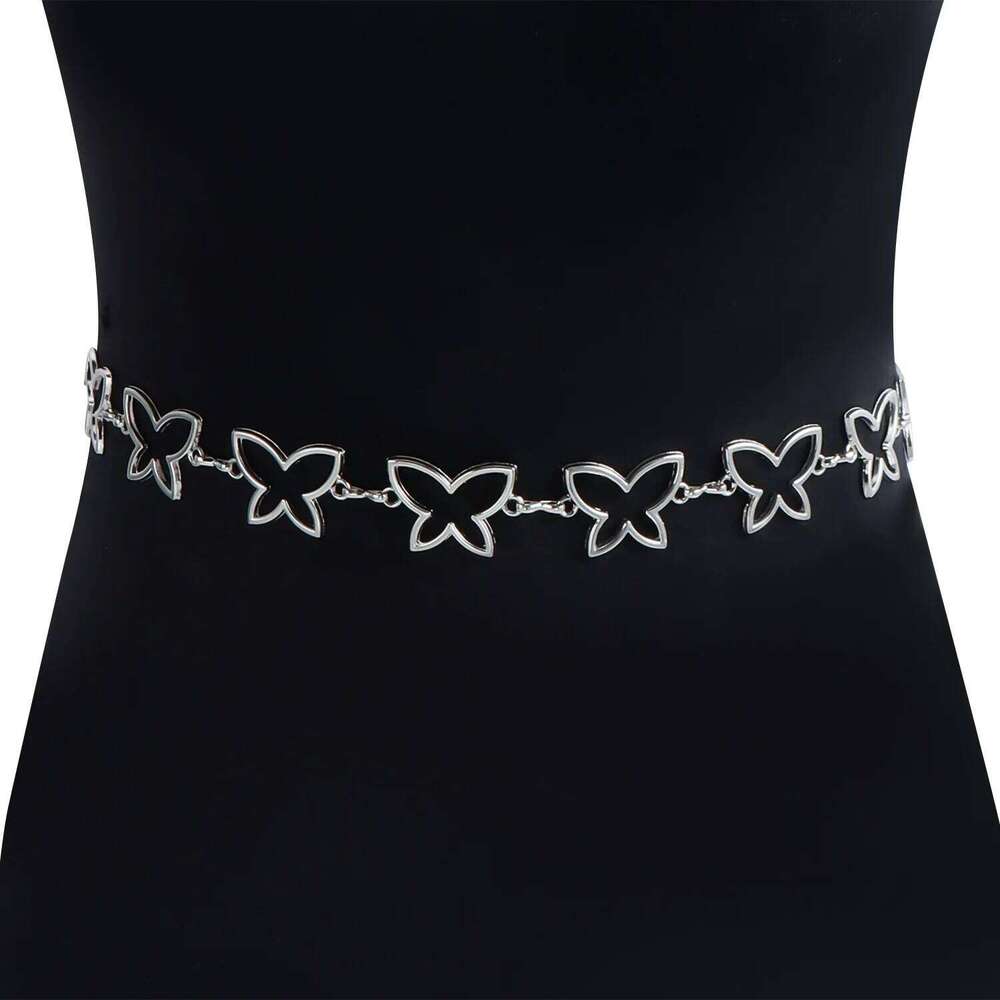 European American Cross Border Jewelry Fashion Hollow Butterfly Waist Chain For Women Niche Design Dress Belt Retro Accessories H260228