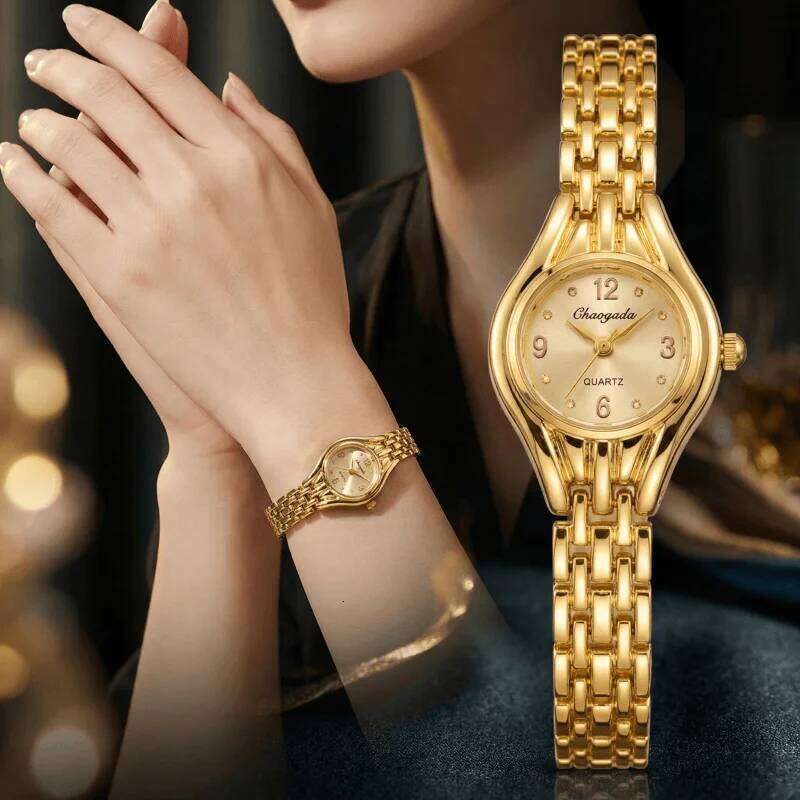 Elegant Women Fashion Small Dial Alloy Quartz Wrist for Woman Luxury Ladies Clock Gift Reloj Mujer H260228