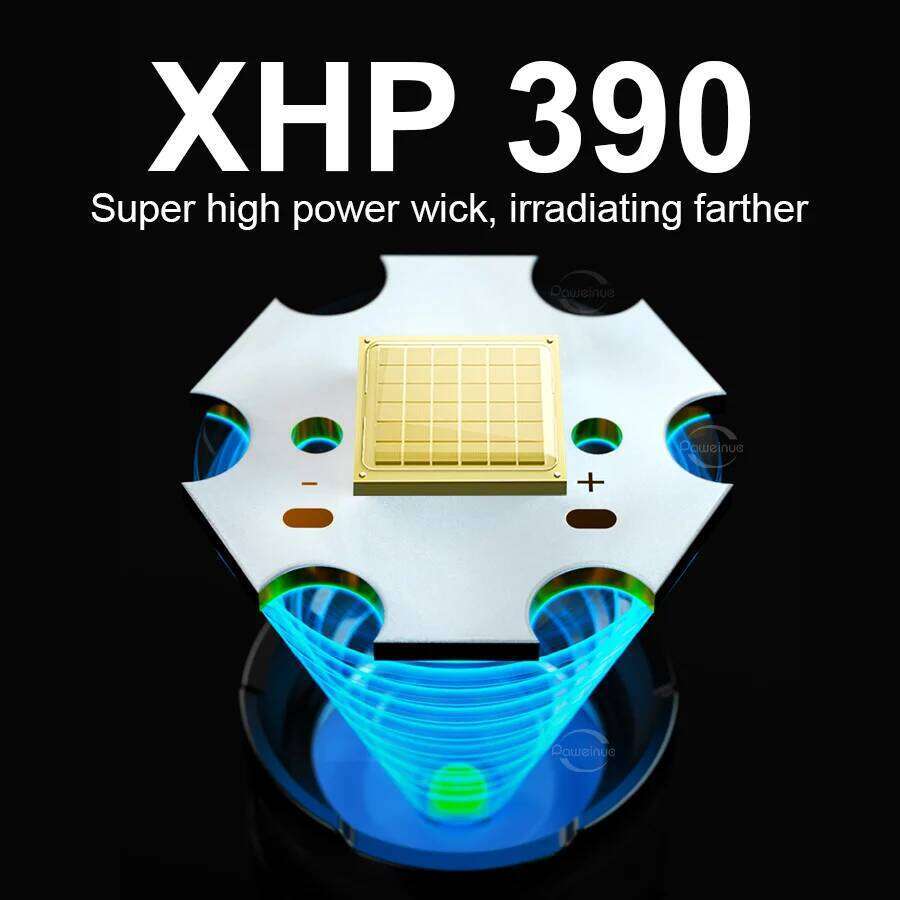 XHP390 Most Powerful Flashlight USB Rechargeable 10000LM LED High Power Tactical Lantern 2000M Long Range Camping Torch Z260301