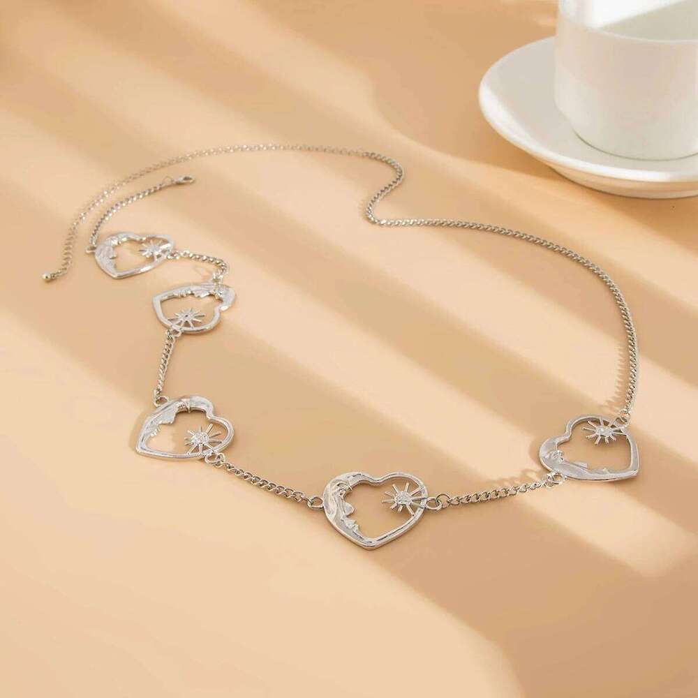 Heart Moon Sun Waist New Exquisite Sexy Gold Color Belt Body Chain Bikini Festival Women Trend Single Circle Accessories H260228