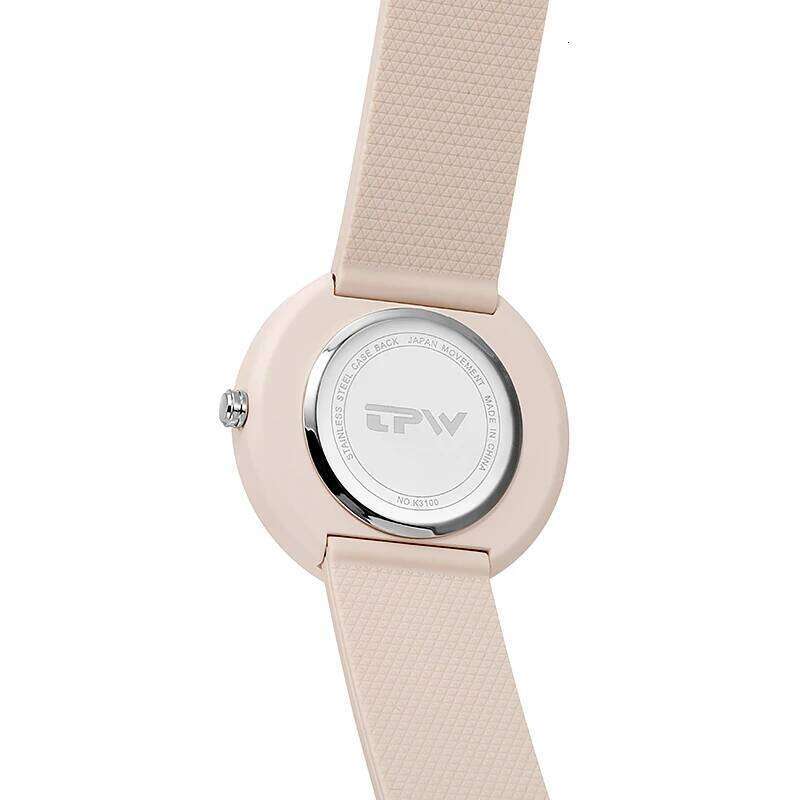 Minimalism For Women 41mm Case with PVD Finish Rubber Strap H260228