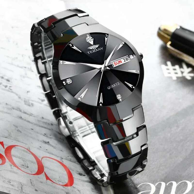 Ladies , niche simple double calendar high-value quartz H260228