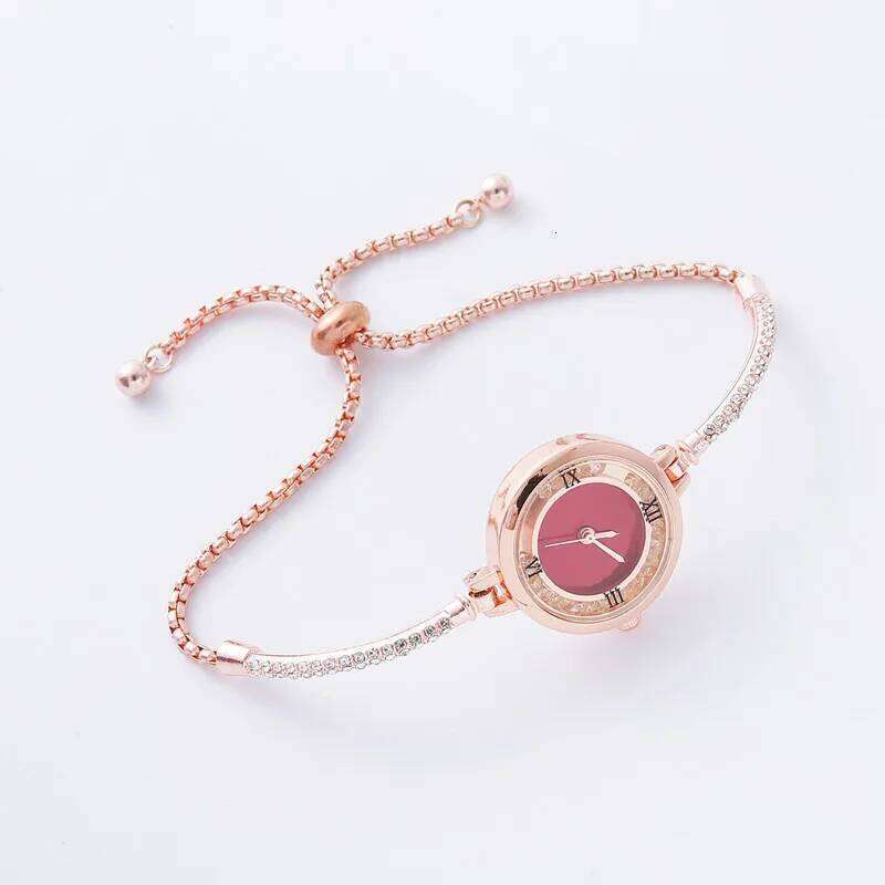 New Fashion Rhinestone Women's Fine Strap Female Analog Quartz es Clock Gift Reloj Mujer H260228