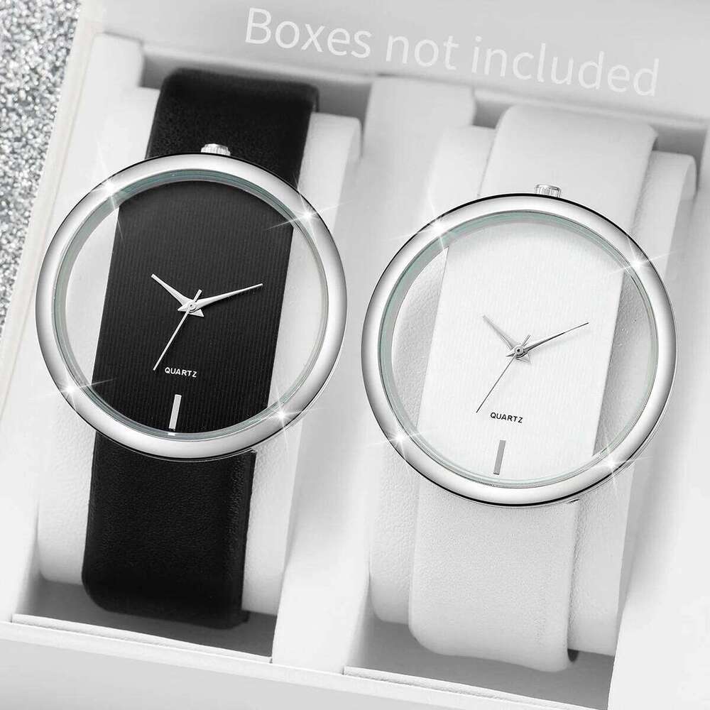 1/2/3PCS Fashion es Big Hollow-out Dial Quartz for Women Clock Gift Relogio FemininoWithout Box H260228