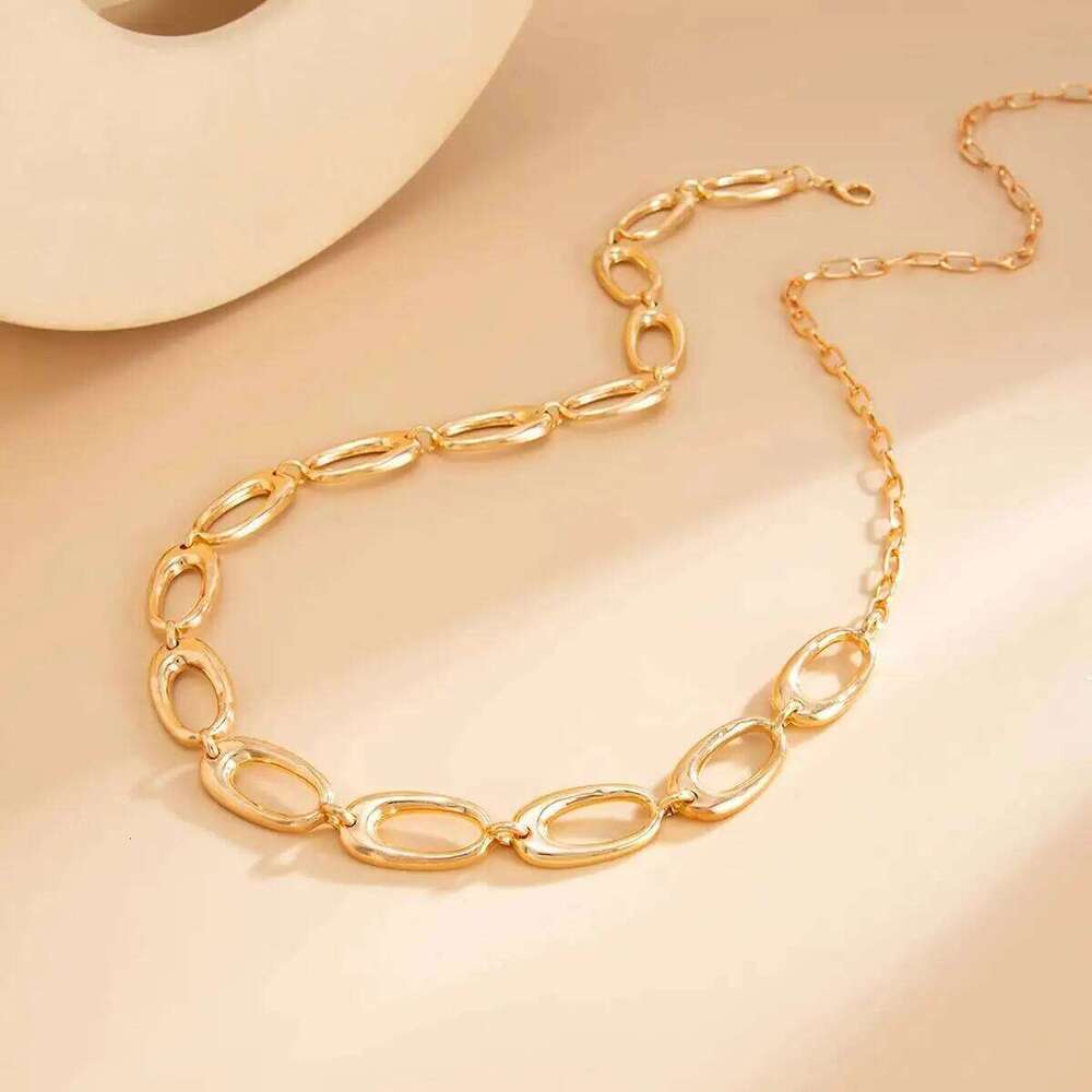 Salircon Simple Punk Hollow Out Oval Waist for Women Trendy Geometry Metal Chain Belly Belt Body Party Jewelry 2026 H260228