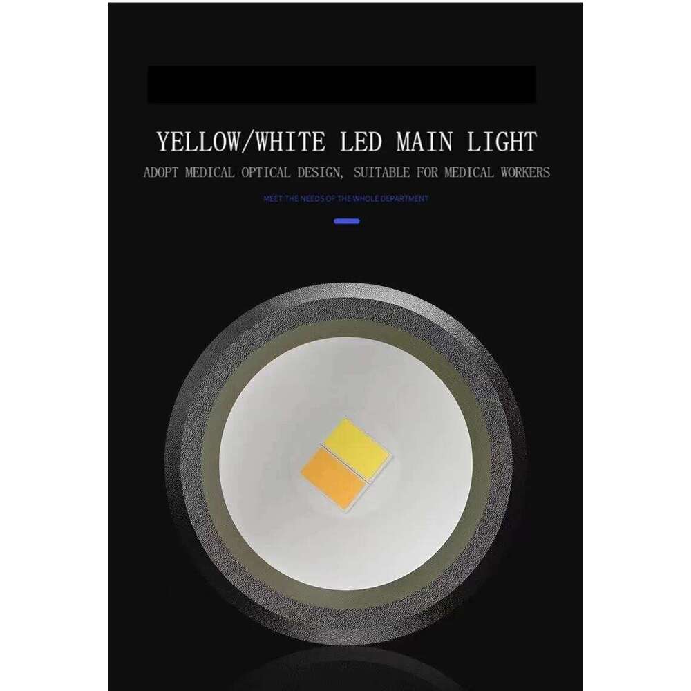 2in 1 Pen light White Warm Led Eye/Mouth Check Penlight USB Rechargeable Work Camping Hiking Travel Pocket Lighting Flashlight Z260301