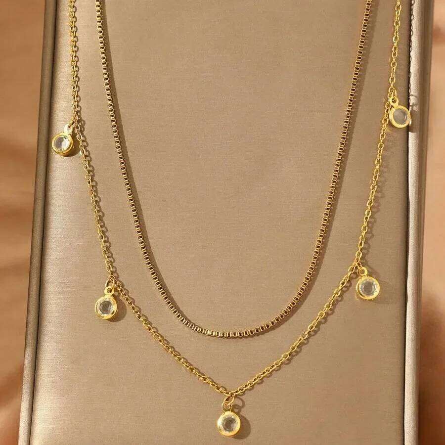 Bikini Female Personality Box Crystal Body Fashionable Double-layer Rhinestone Tassel New Waist Chain H260228