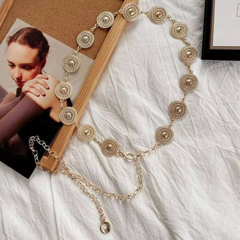 Retro Women's Waist Bohemia Style Hollow Out Design Waist-Fitted Adjustable High-End Feel Dress Body Chain H260228