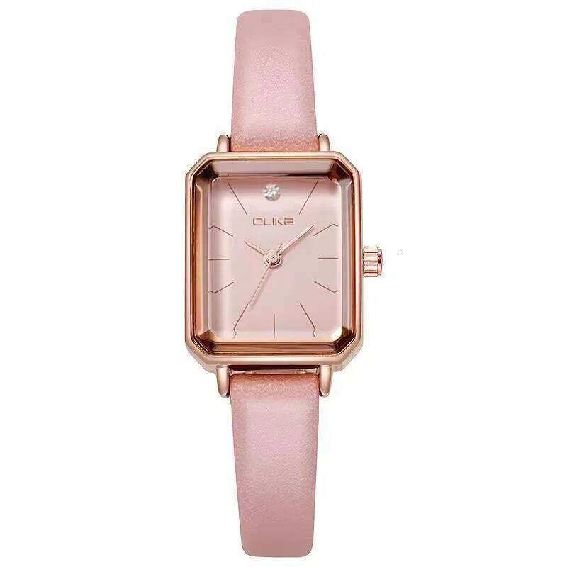 Hot Selling Women's Square Small Dial Waterproof Korean Casual Ladies Quartz H260228