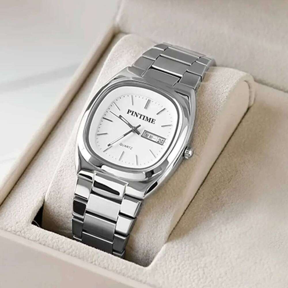 Wrist es Women Fashion Quartz Double Calendar Stainless Steel Strap Luminous Waterproof Ladies Casual H260228