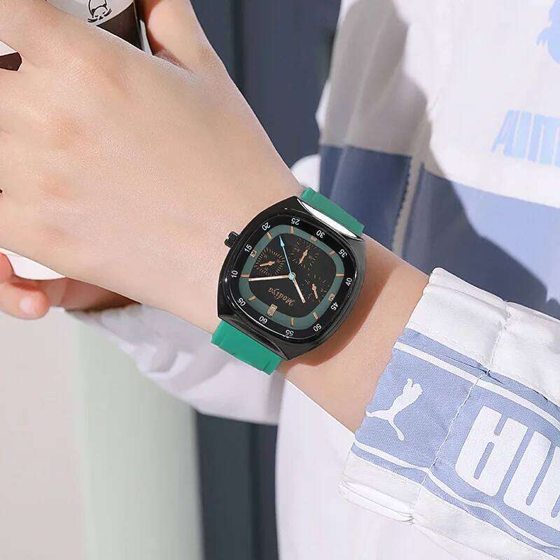 Fashion Large Dial Quartz Casual Silicone Strap Women es Waterproof Couple Wrist Relojes Para Mujer H260228
