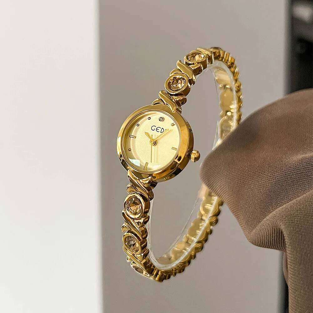 GEDI New Quartz Exquisite Pearl Premium Women's Waterproof Wrist relogio feminino H260228