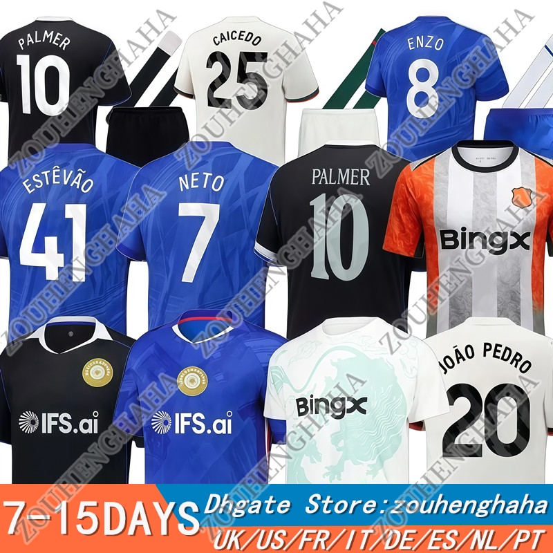 25 26 PALMER Soccer Jerseys 2025 2026 Home Away Third ESTEVAO ENZO JOAO PEDRO CAICEDO CUCURELLA GARNACHO CHELSEASES NETO DELAP Player Fans Men kids Football Shirt