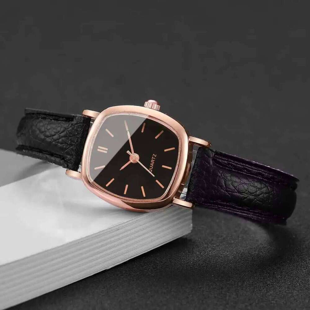 Fashion Small Dial Women es Simple Square Leather Strap Quartz Wristes Reloj MujerWithout Box H260228