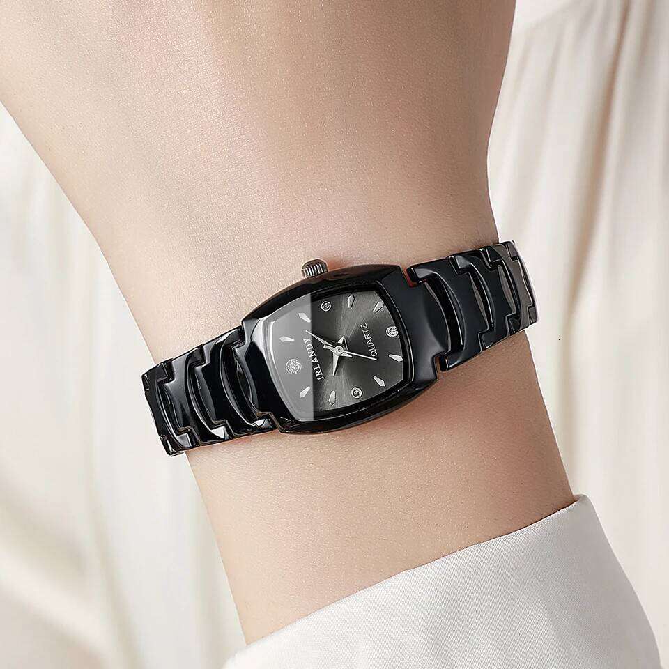 Elegant Women es Fashion Square Analog Quartz For Ladies Wrist Clock Reloj MujerWithout Box H260228