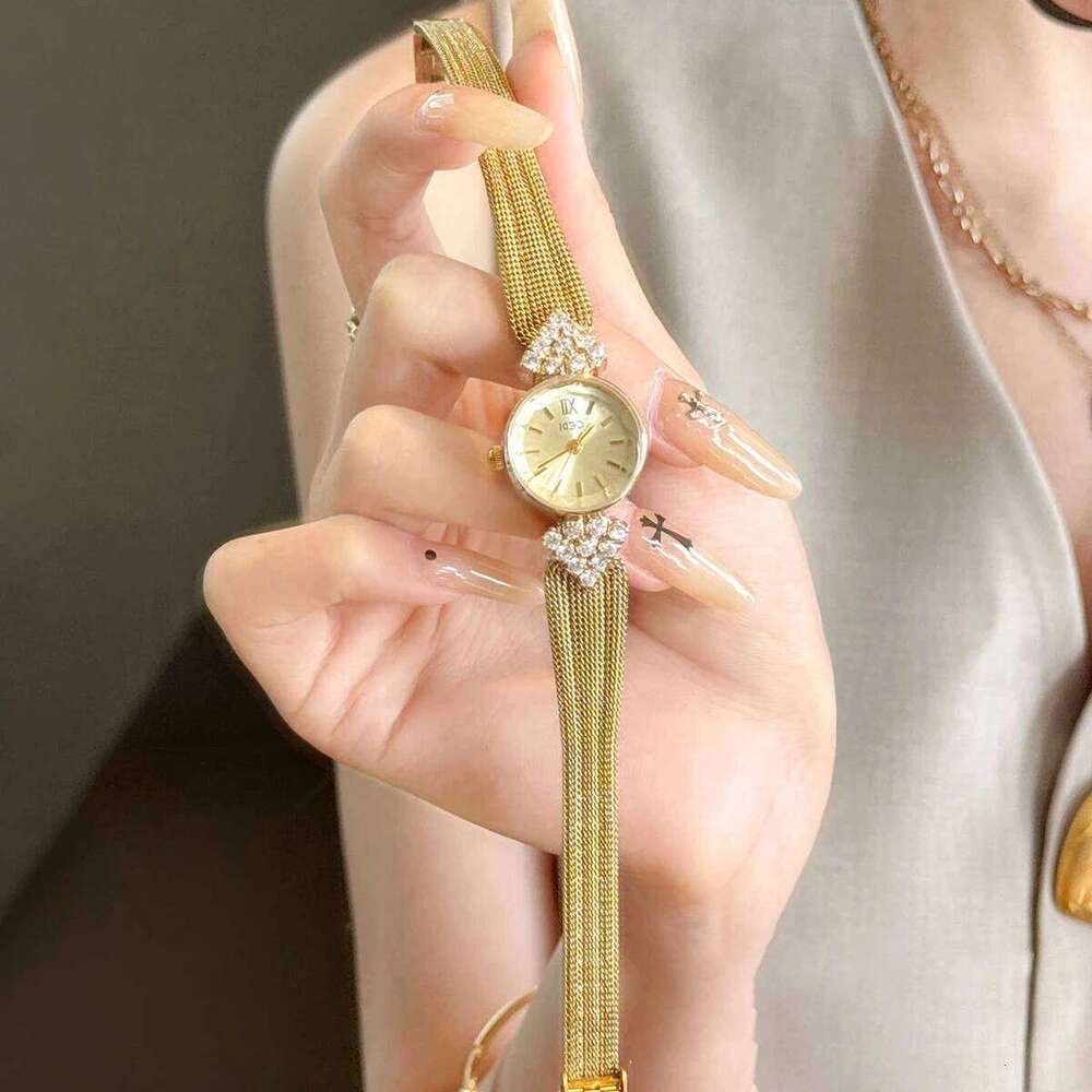 GEDI Elegant Ladies Diamond Mesh Strap Small Dial Waterproof Original Quartz Fashion Women's Dress Wrist Gift H260228