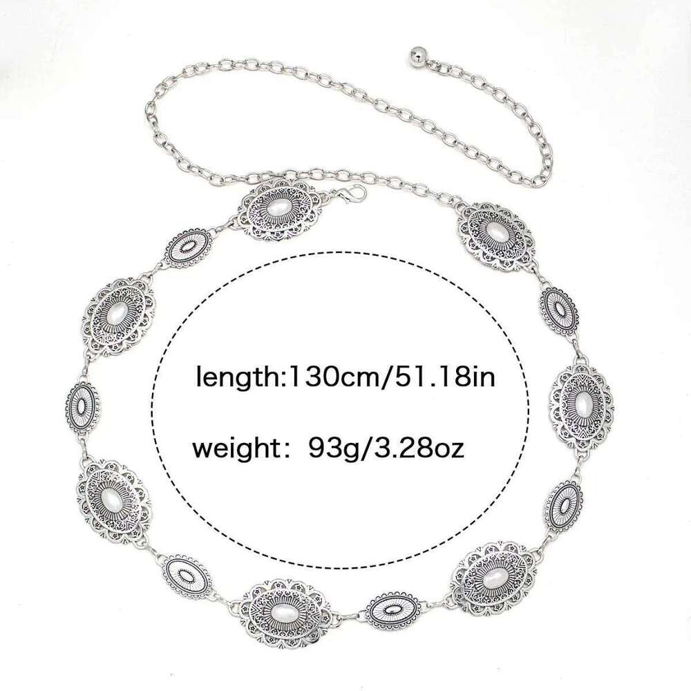Bohemian High End Fashion Metal Waist Chain Versatile Retro Carved For Dresses Jeans H260228