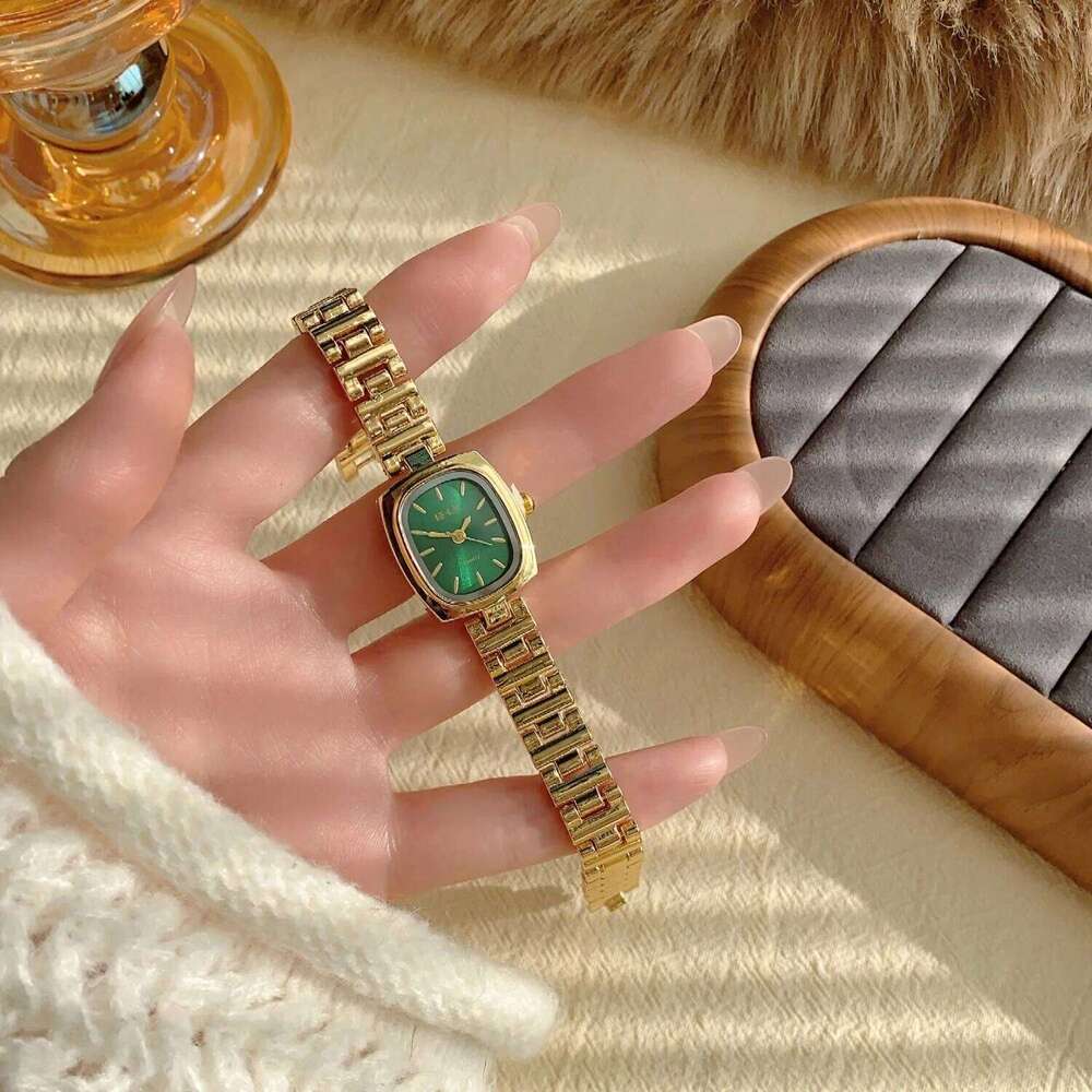 Retro Female Gold Small Square Dial Women's es Fashion Quartz Wristes Ladies Clock Gifts Relojes H260228