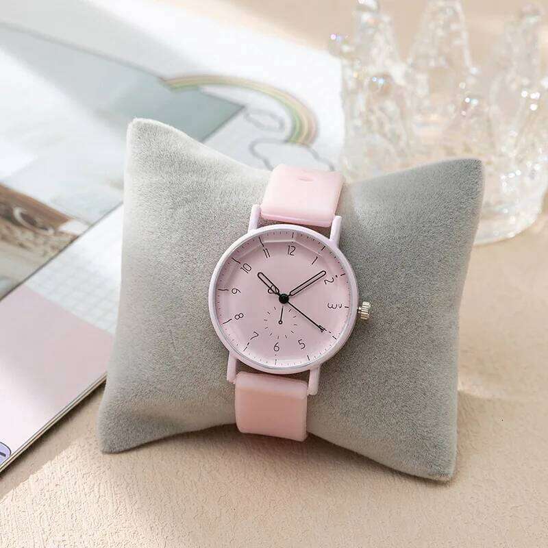 Fashion Candy Color Silicone Band Women Quartz Arabic Dial Girls Students Wrist H260228