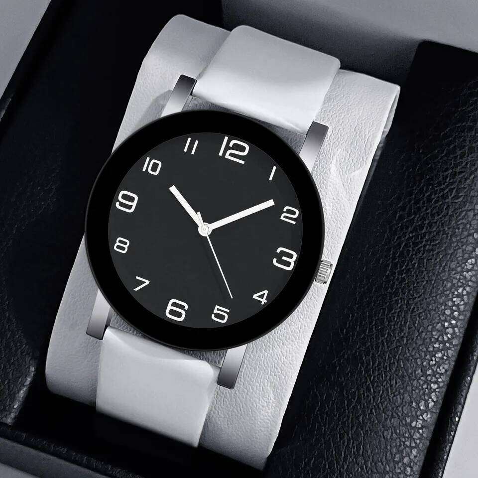 Top Brand Men Casual Leather Quartz Men's es Simple Round Dial Male Wrist Clock Gift montre homme H260228