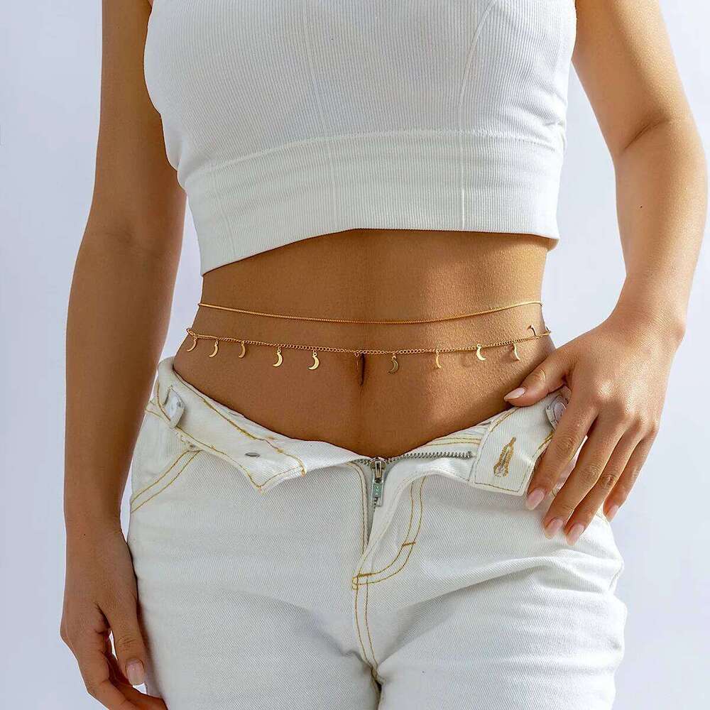 Chains for Women Crystal Bodychain Hip Hop Punk Waist Chain Female Summer Accessories Sexy Body Jewelry Gifts H260228