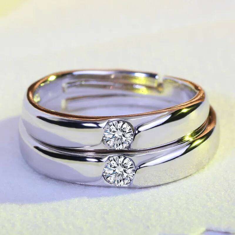 2025 Fashion Silver Color Jewelry Single Crystal for rs Claddagh Women and Men Wedding Rings H260228