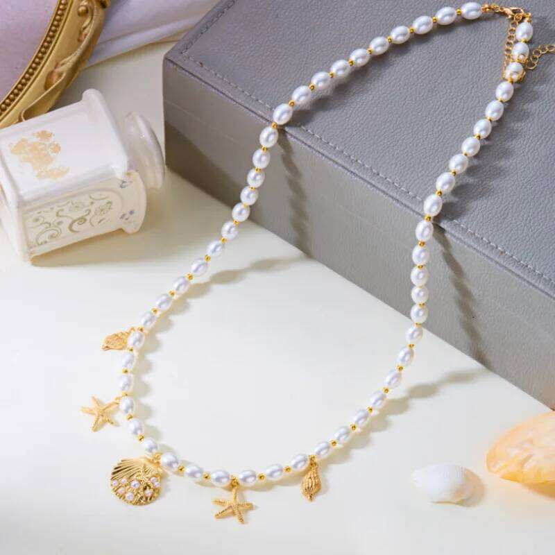 Sexy Double Layer Charm Sea Starfish Waist Belly Chain Women New Summer Beach Conch Shell Pearl Body Chains Jewelry Gifts H260228