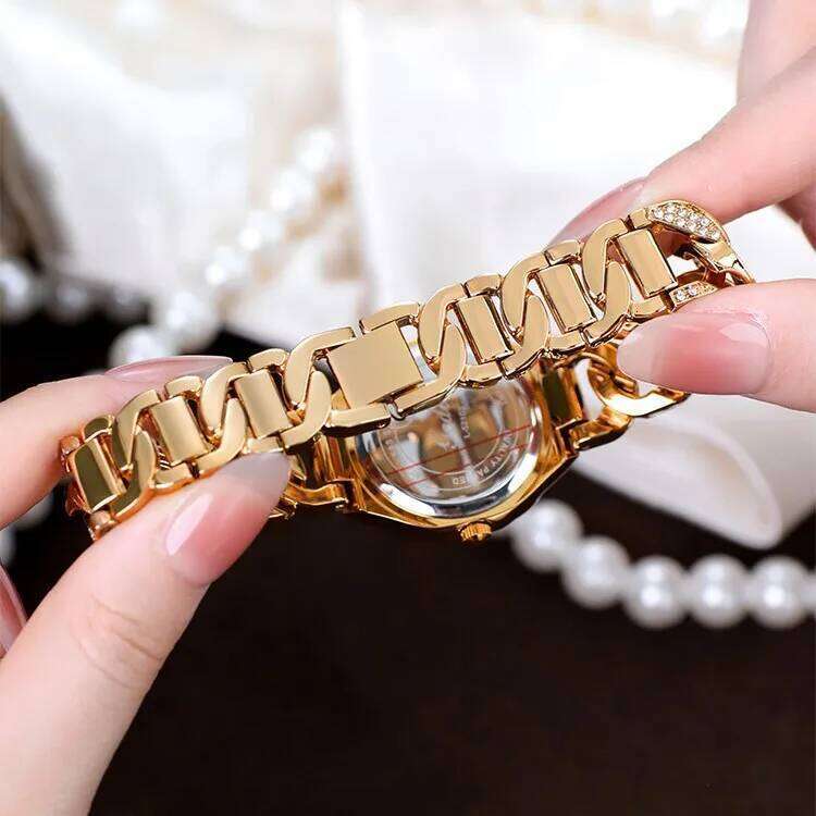 UTHAI CQ508 52103 Light exquisite full diamond women's fashion trend sparkling starry quartz H260228