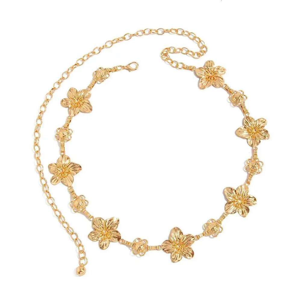 Ingemark Metal Flower Waist Belly Chain for Women 2025 New Trend Sexy Summer Bikini Adjustable Belt Party Body Jewelry Gift H260228