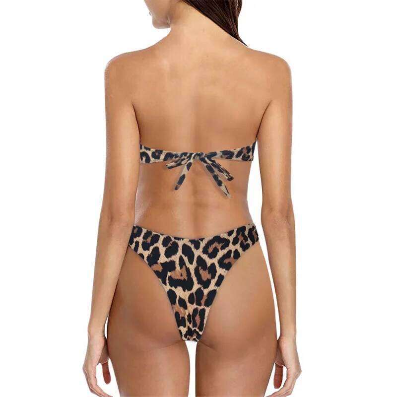 Swimwear Women Swimsuit 2023 Leopard Brazilian Bikini Set Push Up Bathing Suit Female Summer Beach Wear Biquini Z260301