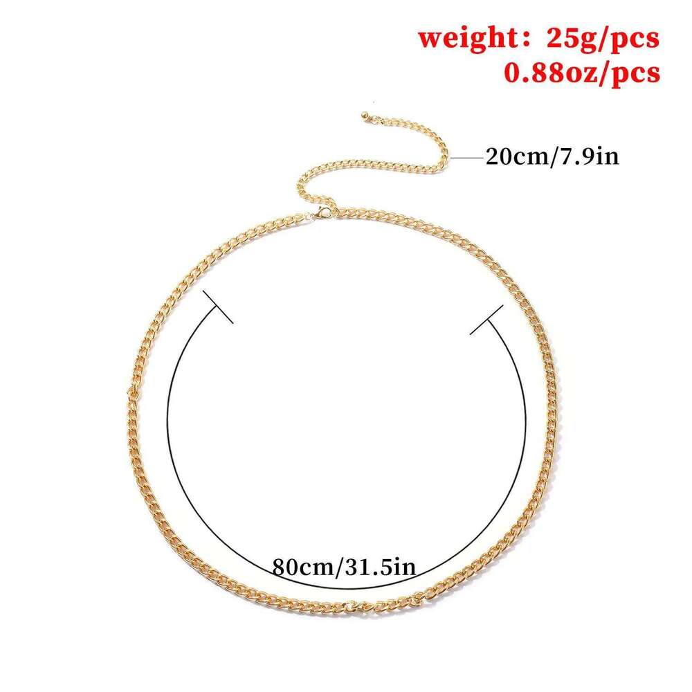 Summer Beach Metal Chain Accessories for Women Sexy Bikini Body Jewelry Belly Waist Chains Belt Waistband Gift H260228