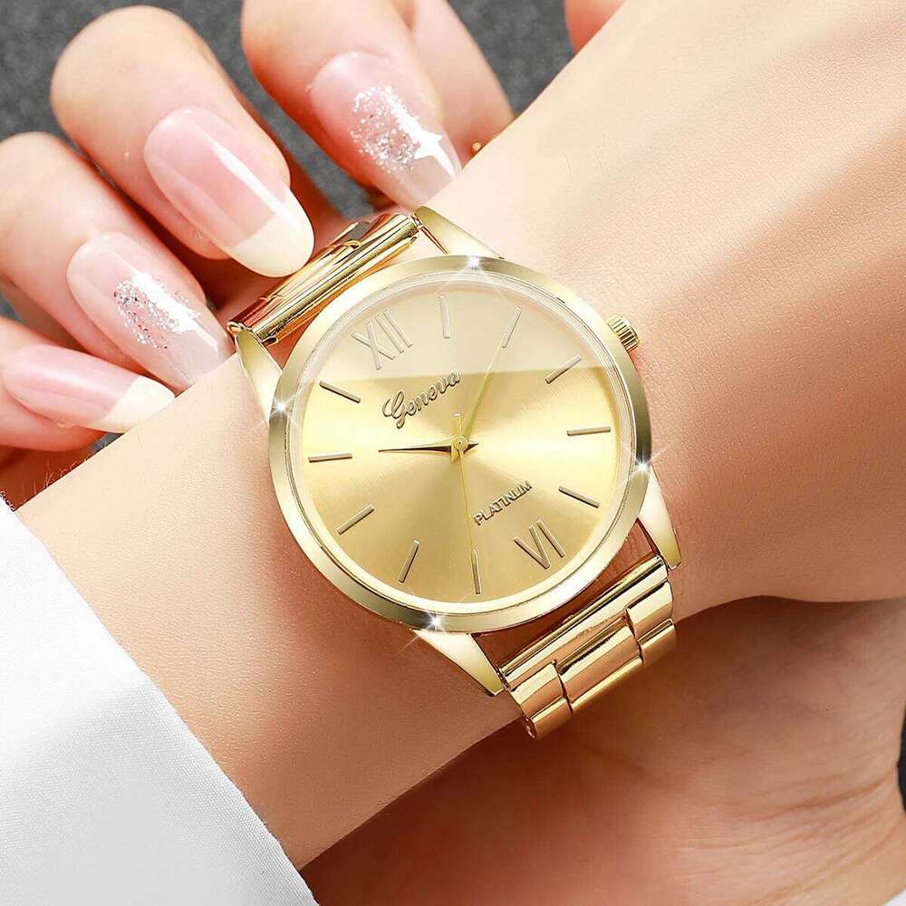 1/2/3PCS Fashion Women es Set Simple Roma Dial Quartz For Ladies Clock Reloj Mujer Without Box H260228