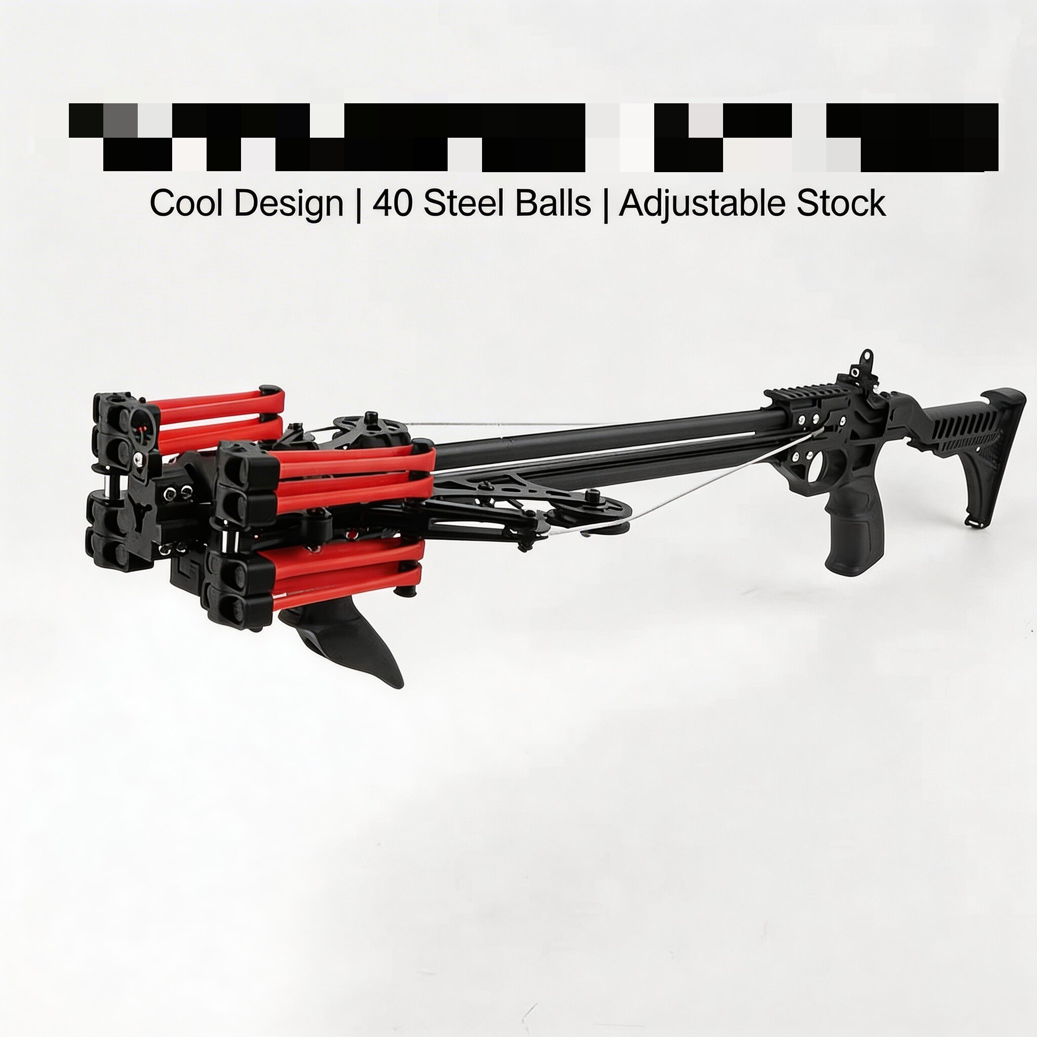 High Power Composite Slingshot 8 Bearing Pulley Slide Stainless Steel Rails Adjustable 75 Lbs Draw Dual Mode Shooting garden games