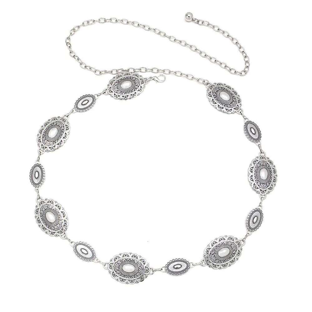 Bohemian High End Fashion Metal Waist Chain Versatile Retro Carved For Dresses Jeans H260228