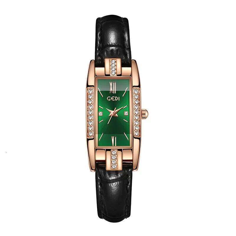 Hot Selling Light Luxury Gypsy Niche Fashion Square Student Waterproof Quartz Women's H260228
