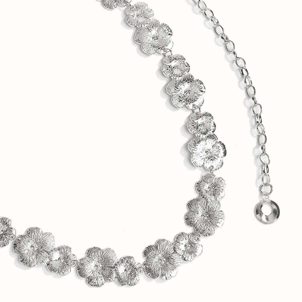 1pc Vintage Rhinestone Metal Waist Chain Women Fashion High-End Feelings Belt Stylish Accessory for Grown-Ups H260228